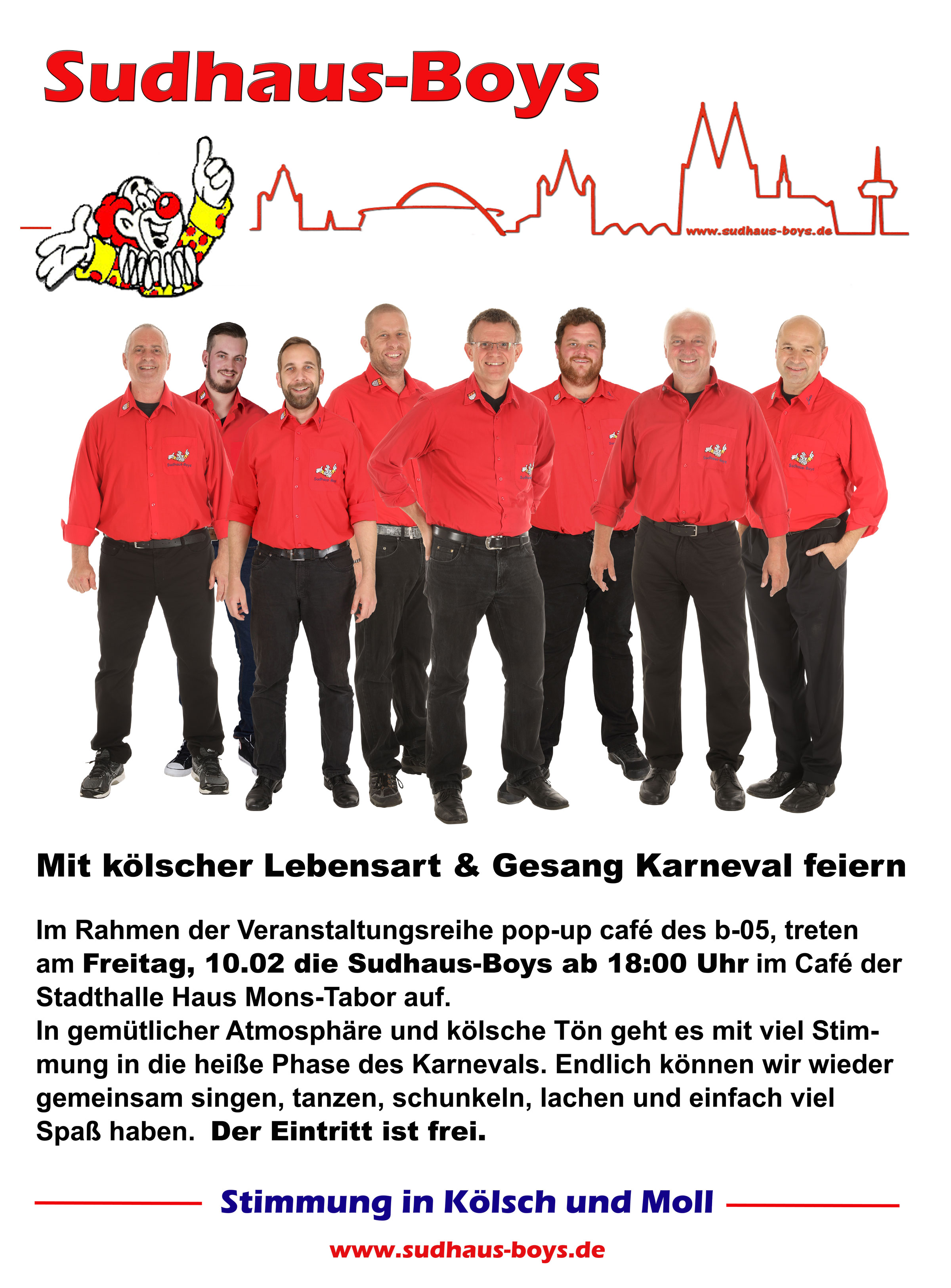 Sudhaus Boys Werbung b05 popup cafe 2023